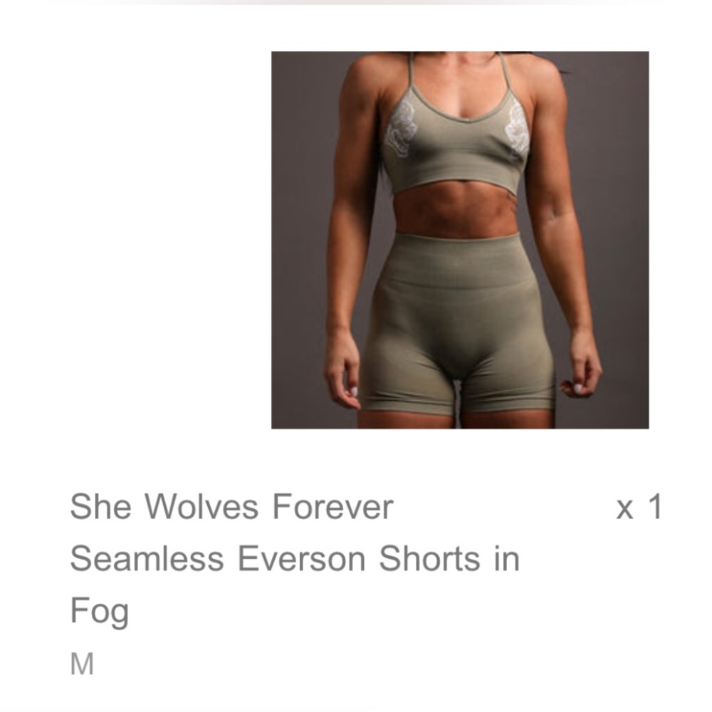 She Wolves Forever Seamless Everson Shorts in Fog